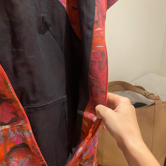 Pink Erdem Viscose/Cotton Floral Sheath Dress - GUC w/ minor zipper flaw - Picture 9 of 12